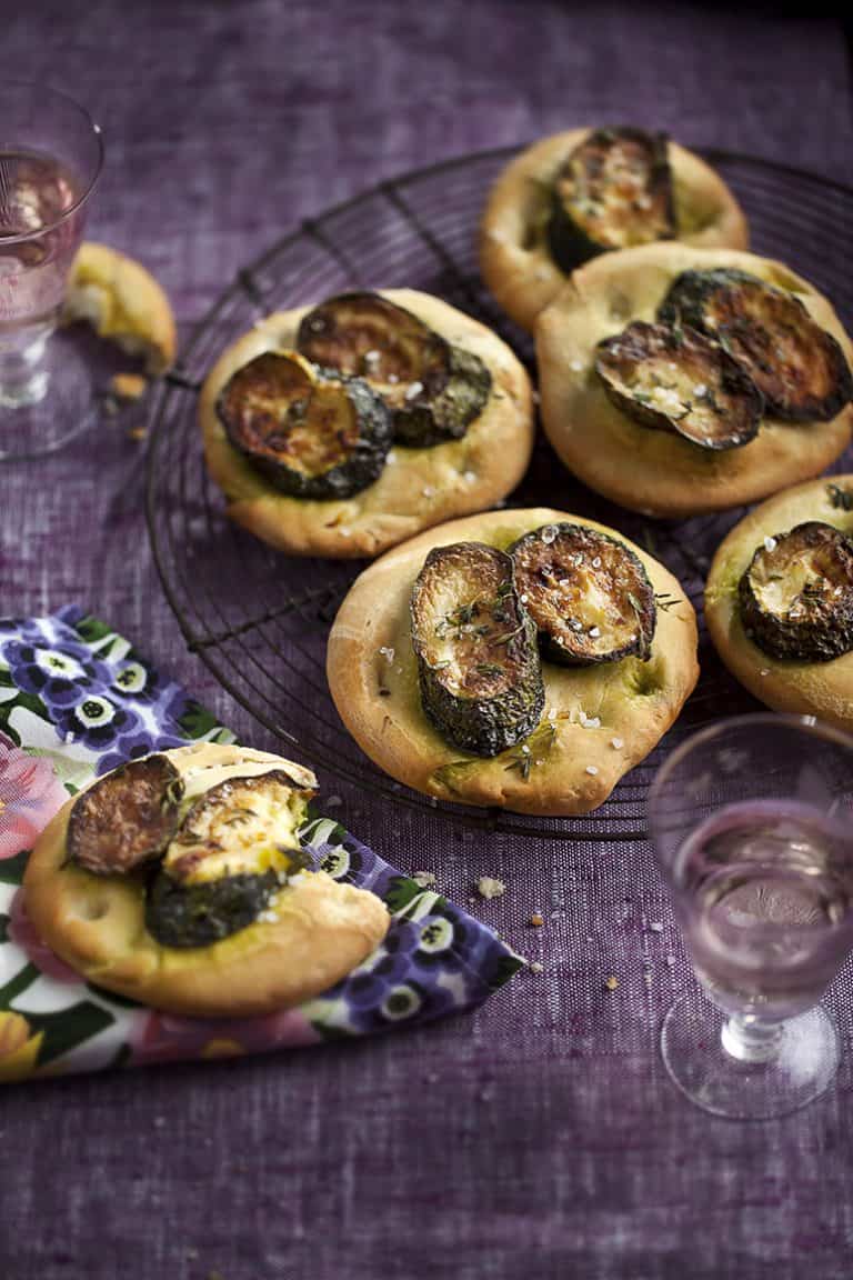 Mini-courgettefocaccia's