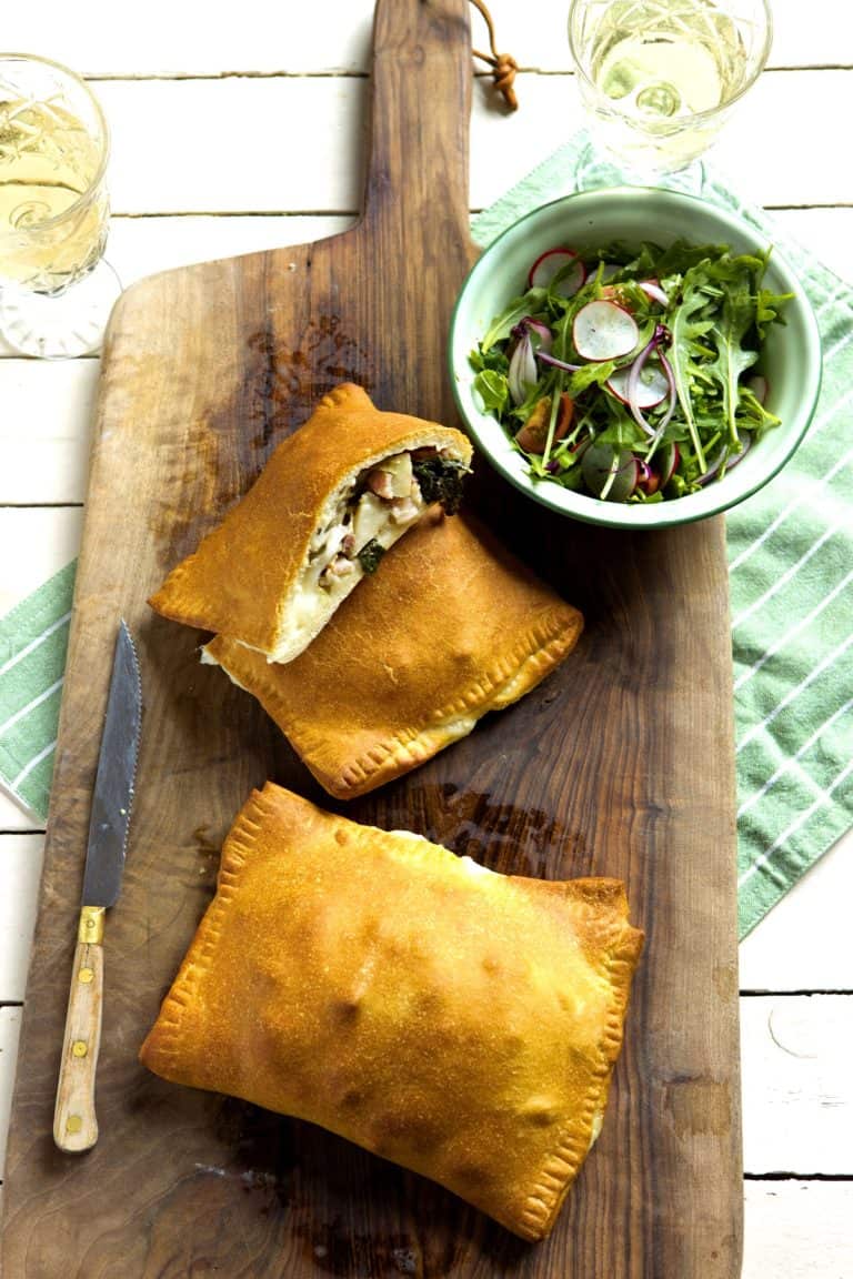 Pizza calzone met artisjok en pancetta met Tante Fanny!