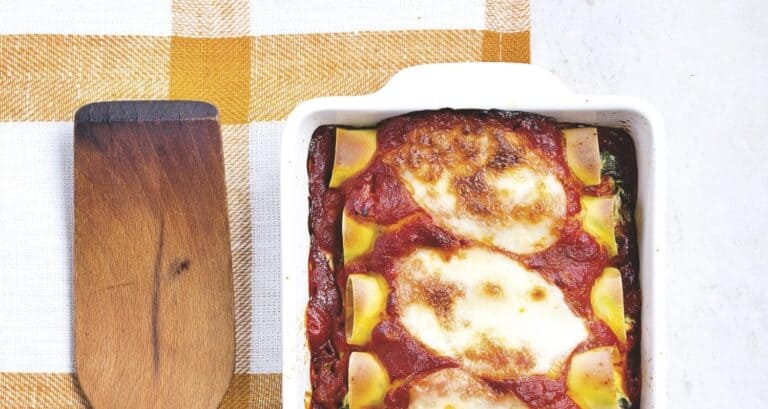 Cannelloni met ricotta en spinazie