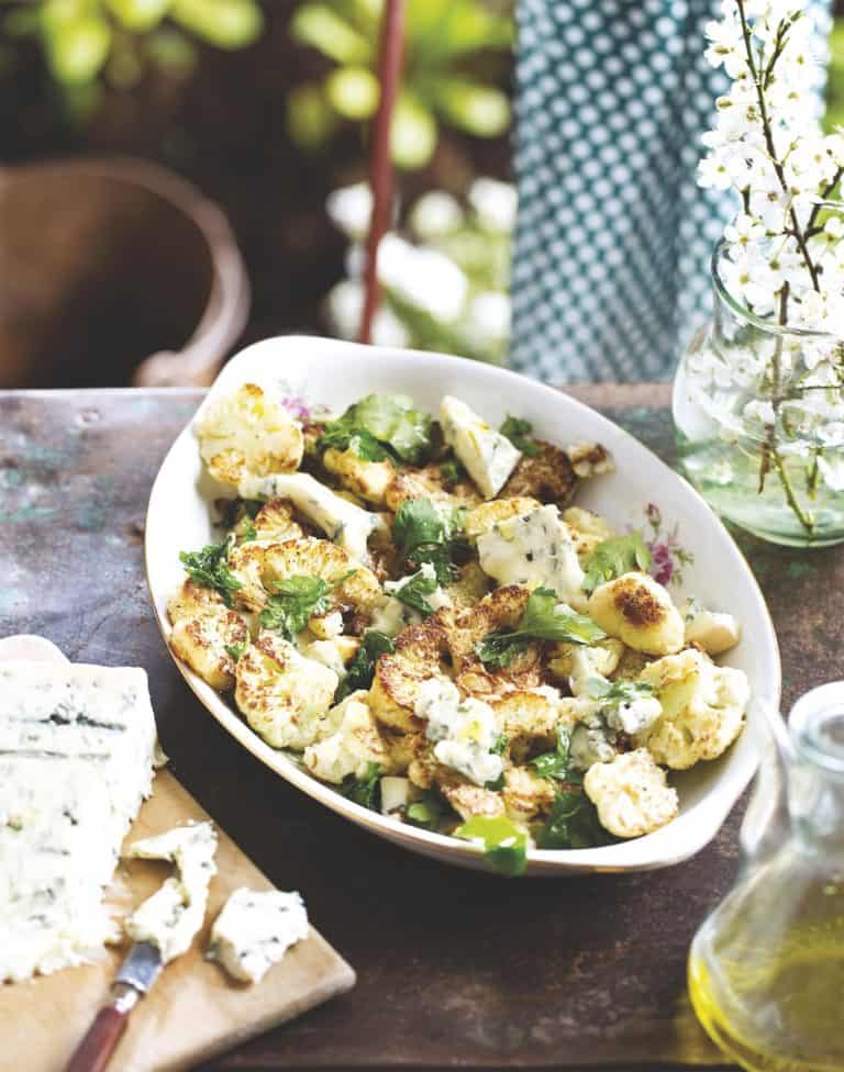 Gebakken bloemkool met gorgonzola