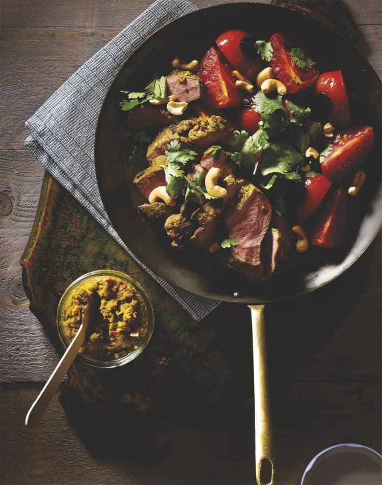 Lamsfilet met curry
