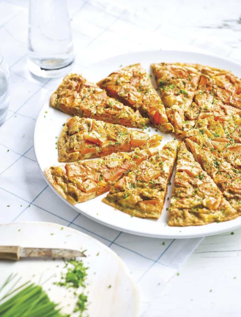 Pittige wortelfrittata
