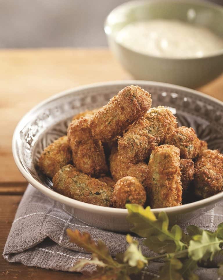 Boerenkoolkroketjes met mosterdmayonaise