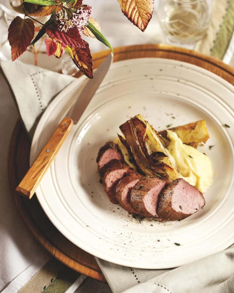 Gesmoorde venkel met lamsfilet