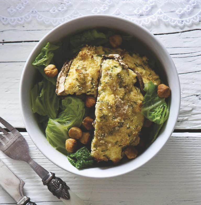 Gevulde portobello uit de oven