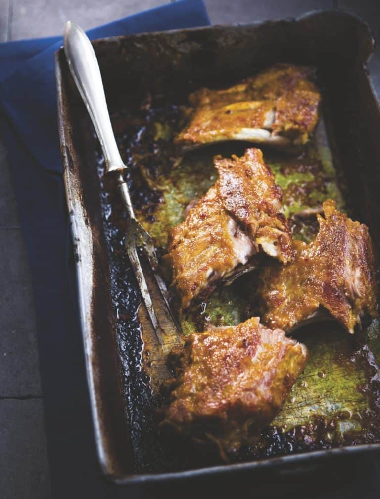 Honing-mosterd-ribbetjes