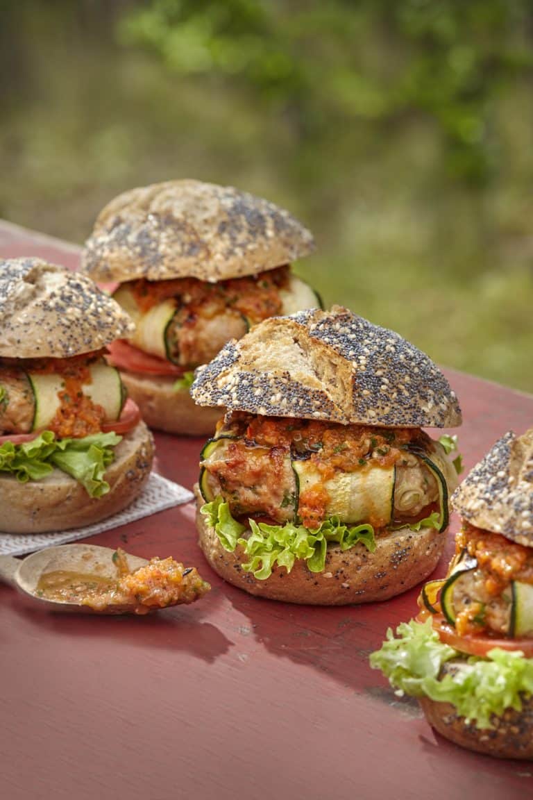 Kalkoen-courgetteburger
