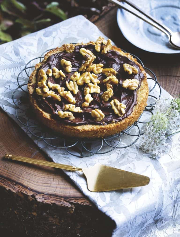 Walnotenshortbread met chocoladecrème