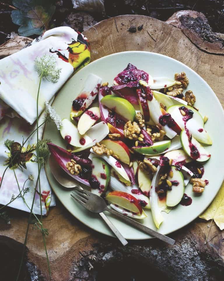 Witlof-appelsalade met bosbessendressing