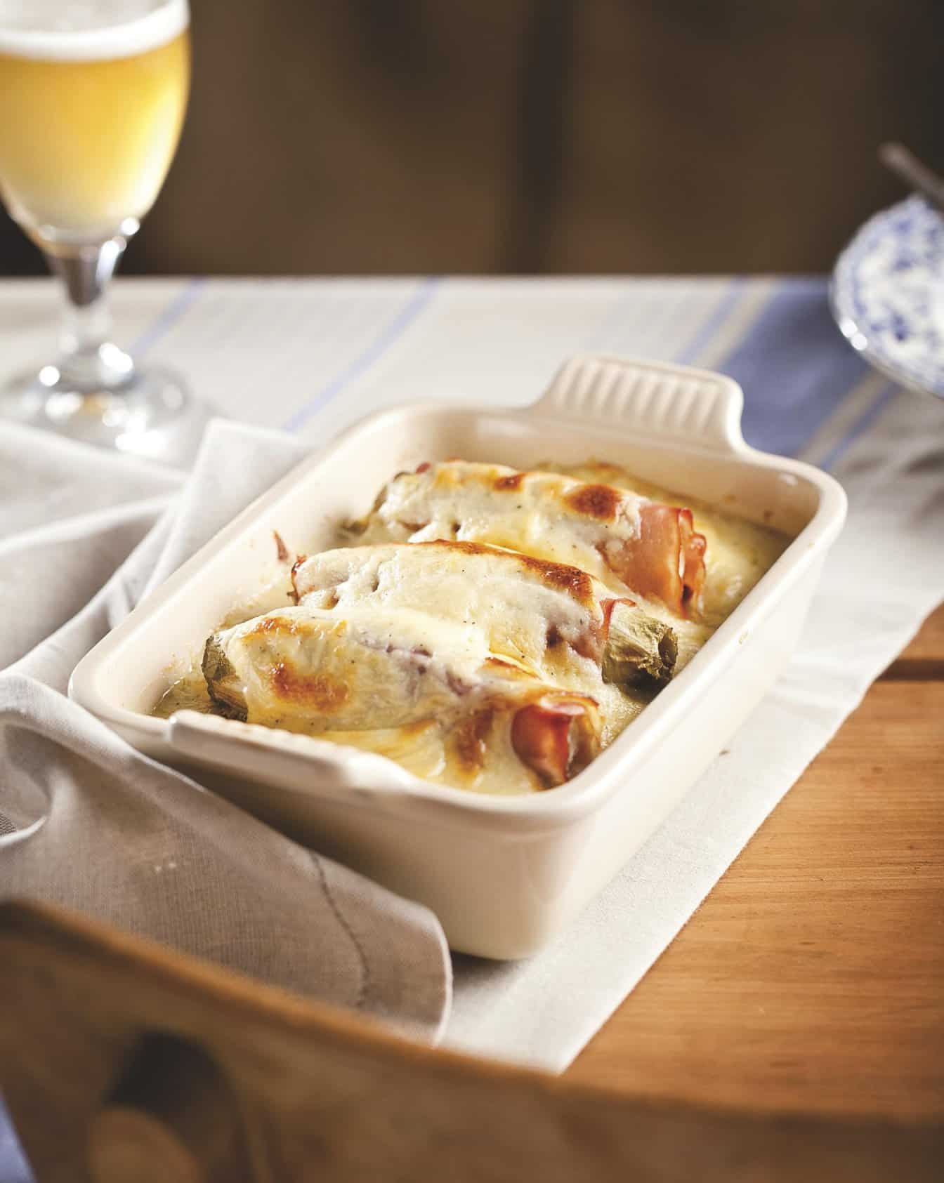 Witlof met ham uit de oven