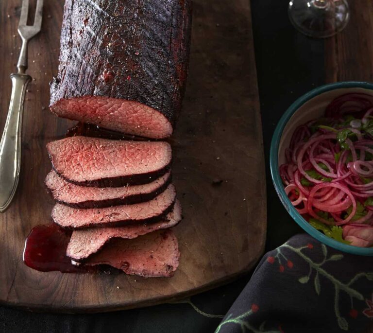 Rosbief met spicy koffie-cacaorub
