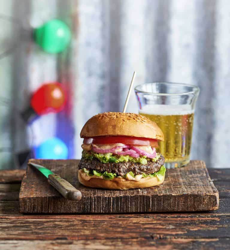 Ultieme vega burger van de bbq