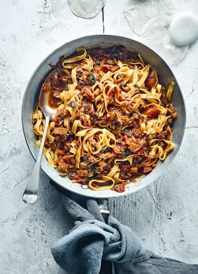 Bolognese van paddenstoelen