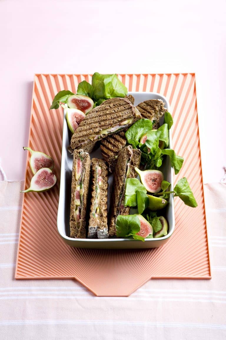 Tosti met vijgen en waterkers