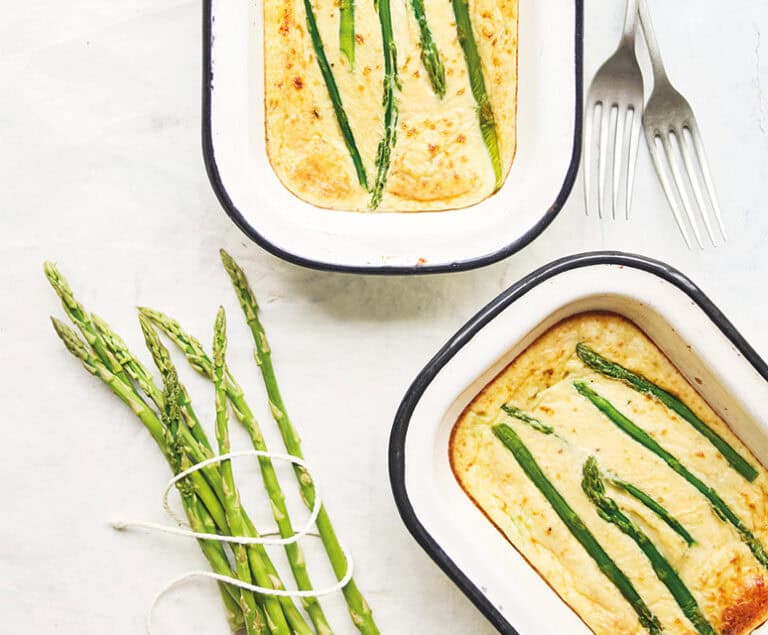 Zachte aspergefrittata