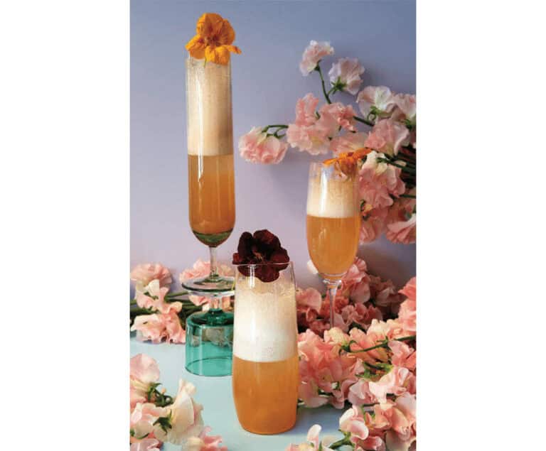 Cantaloupe met Oost-Indische kers uit Floral Libations