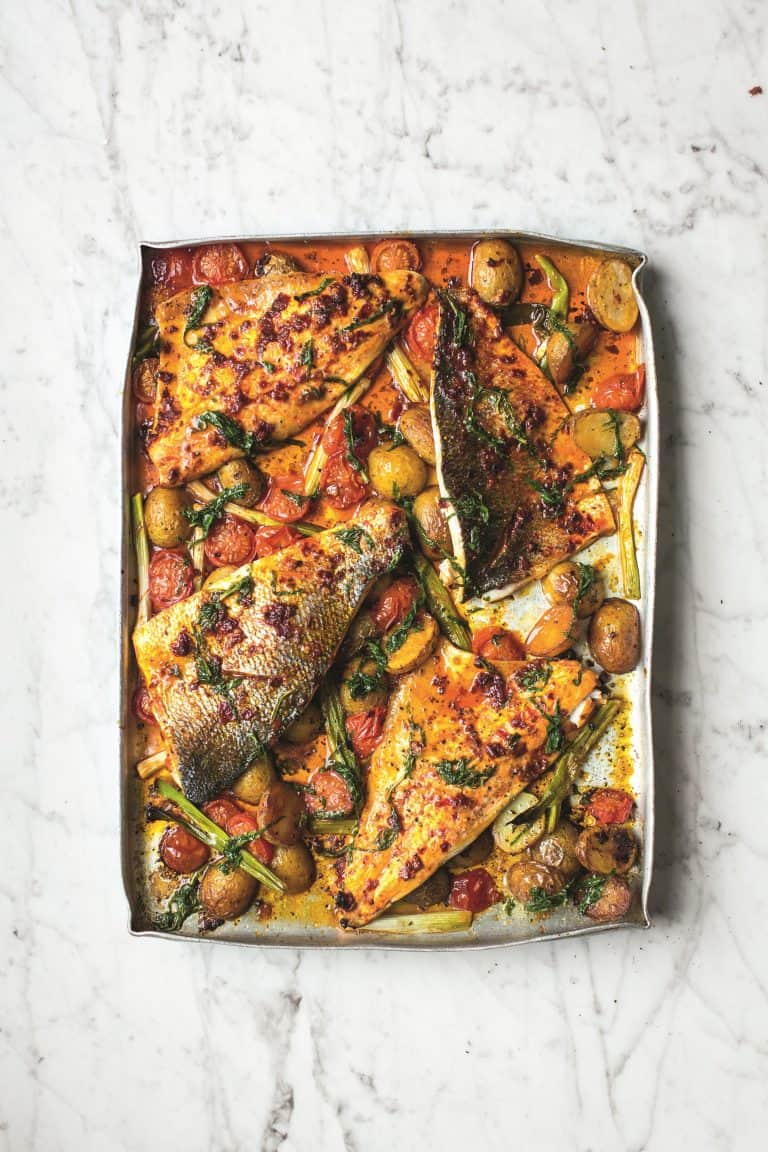 Harissavis uit de oven