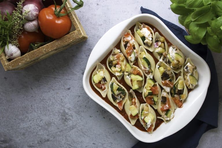 Gevulde pastaschelpen met geitenkaas van LaundryFood