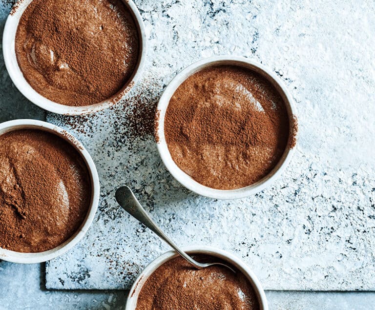 Chocolademousse met custard