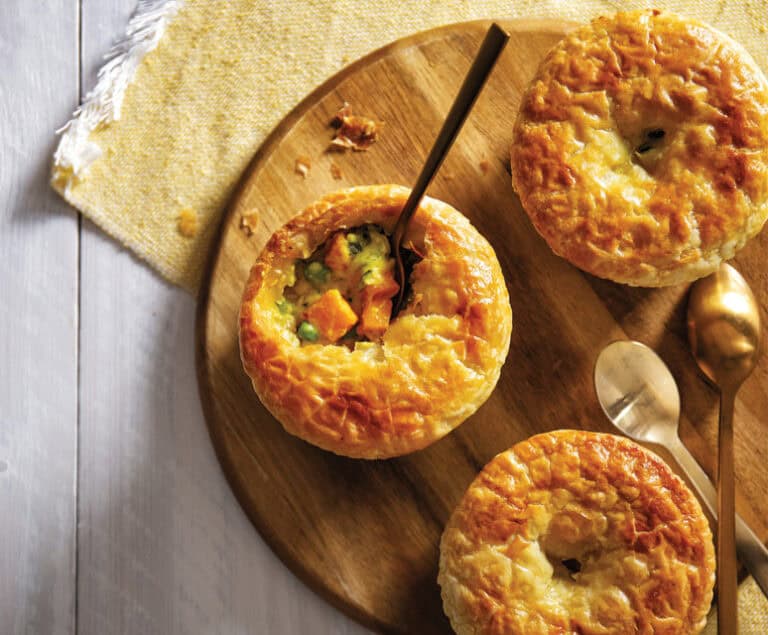Pompoen pot pies
