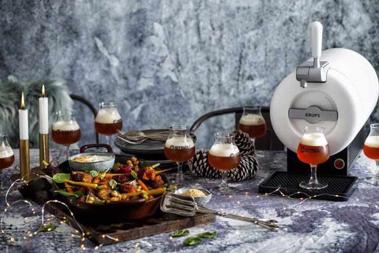 Pittige falafel met tahinsaus en dukkah mét biertip