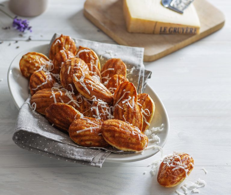 Gruyèremadeleines met lavendel