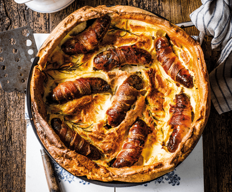 Toad in the hole met rozemarijn en mosterd