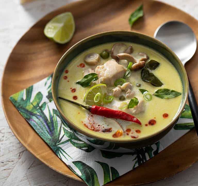 Tom kha kai soep met kip