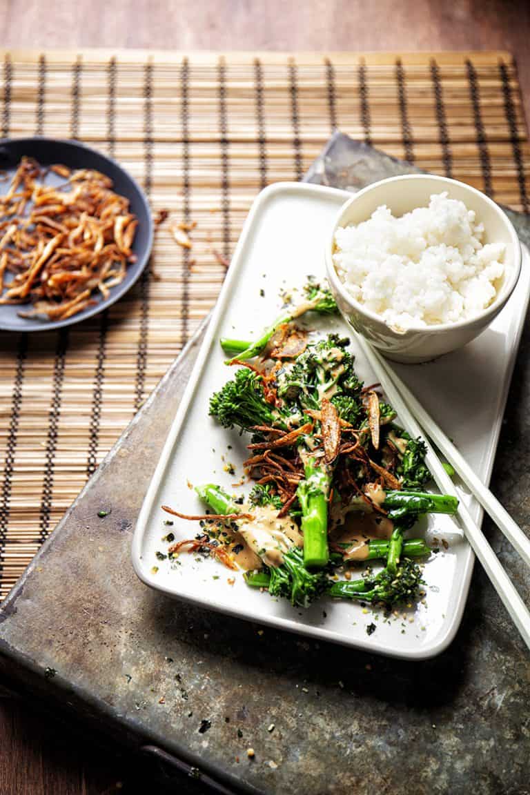 Geroosterde bimi met tofudressing