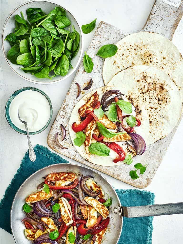 Halloumi fajita's