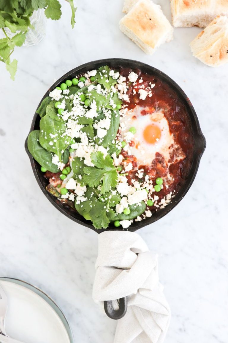 Shakshuka met groene groenten