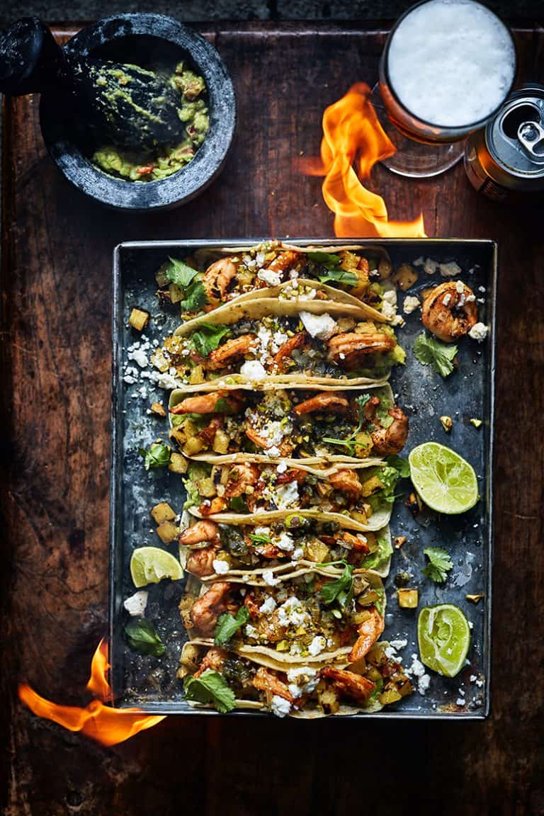 Grilled Shrimp & Pineapple Taco’s