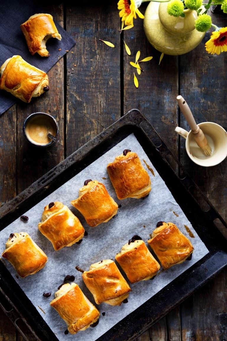 Chocoladebroodjes (pain au chocolat)