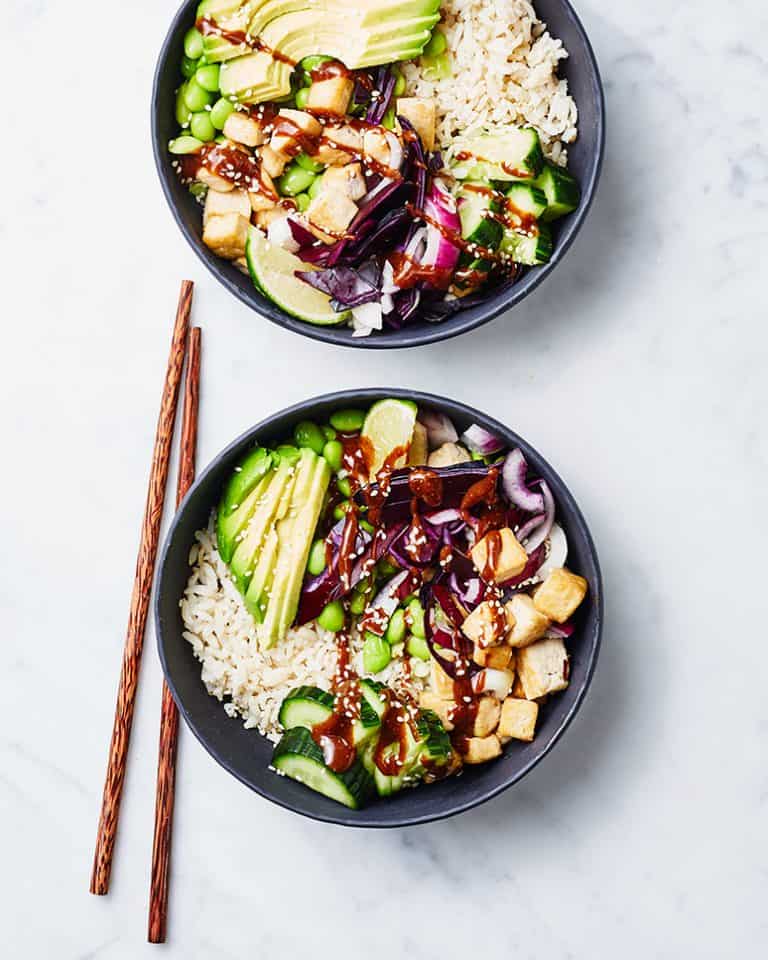 Vegan poké bowl