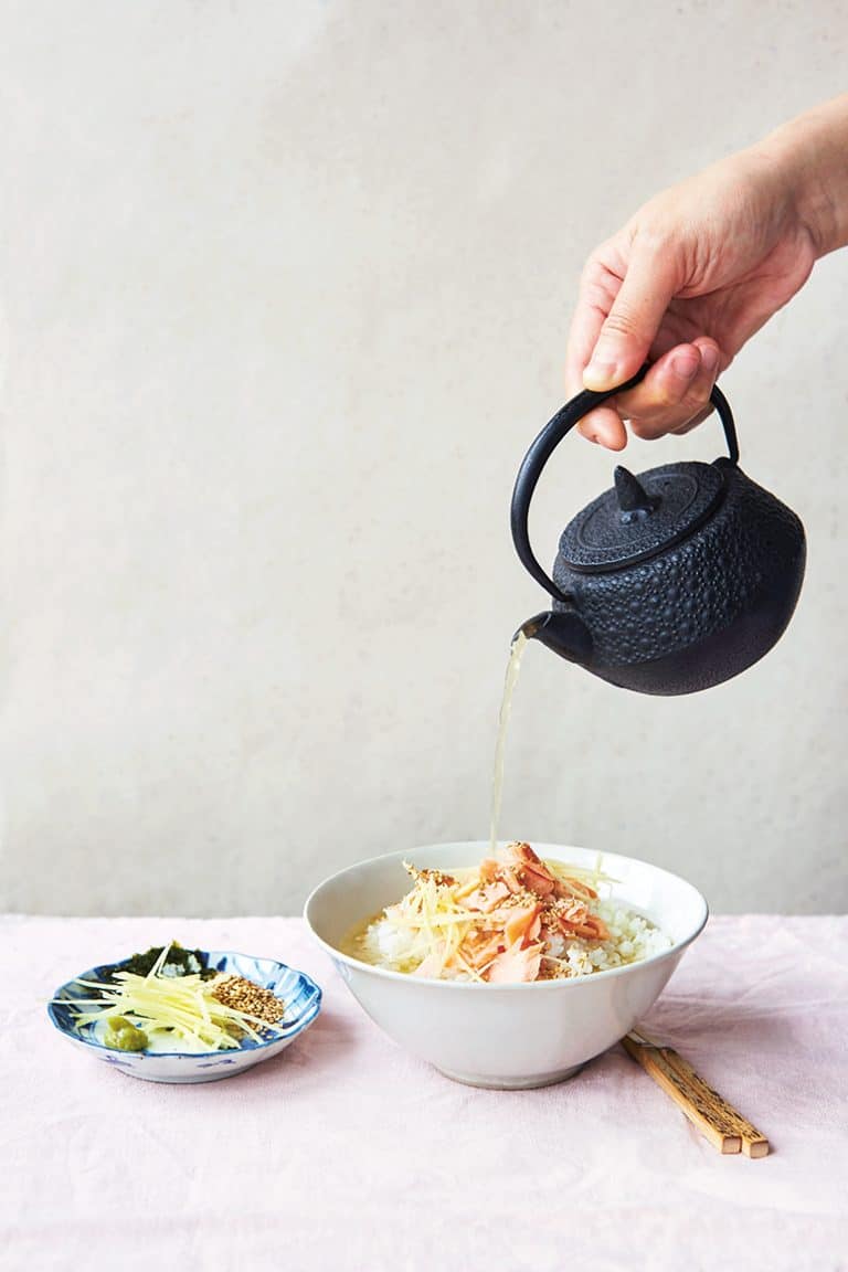 Ochazuke (zalm met theebouillon)