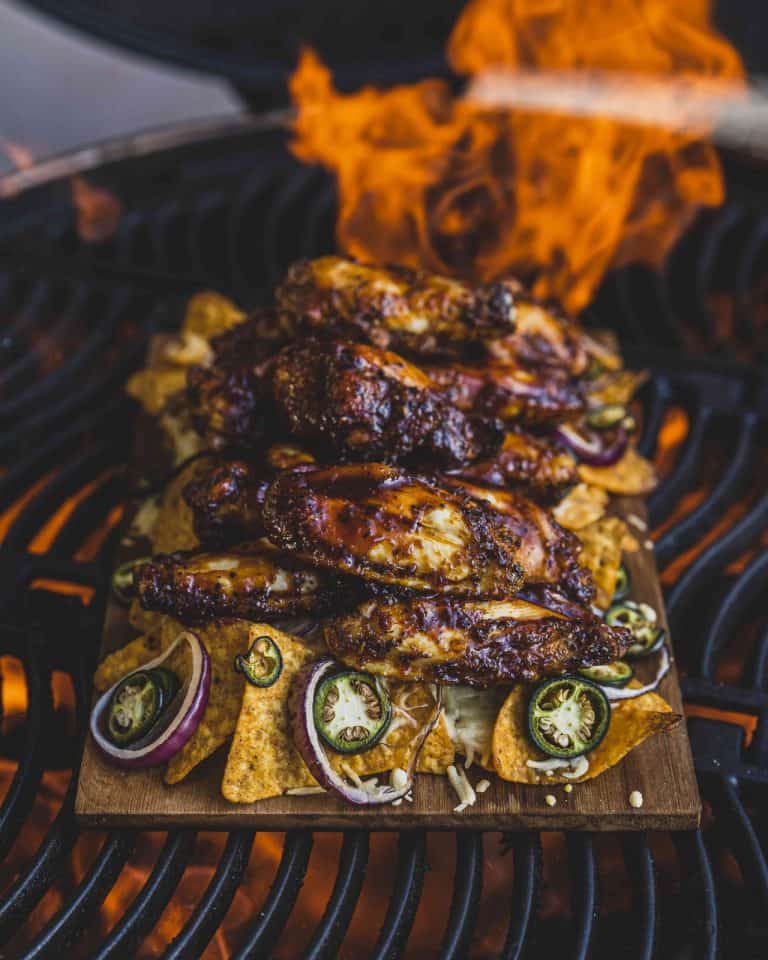 Drunken whiskey wings uit BBQ Magic