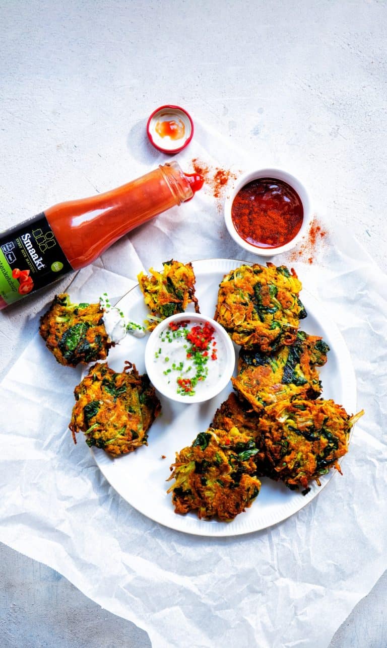 Pakora met 2 sauzen