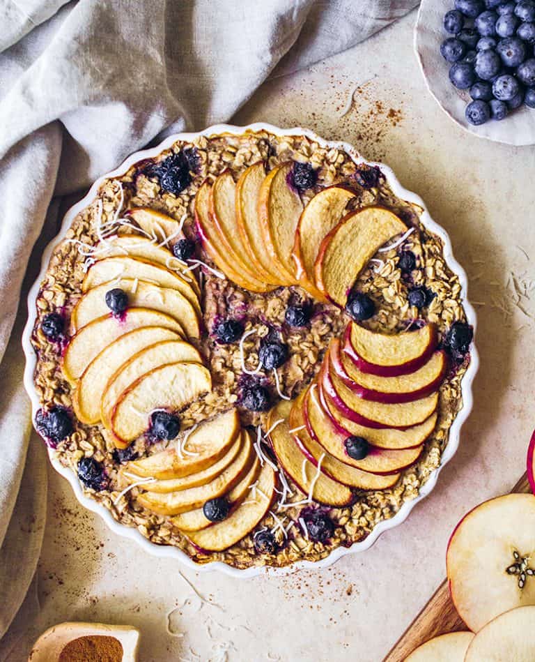 Vegan appel-bessen-havermouttaart