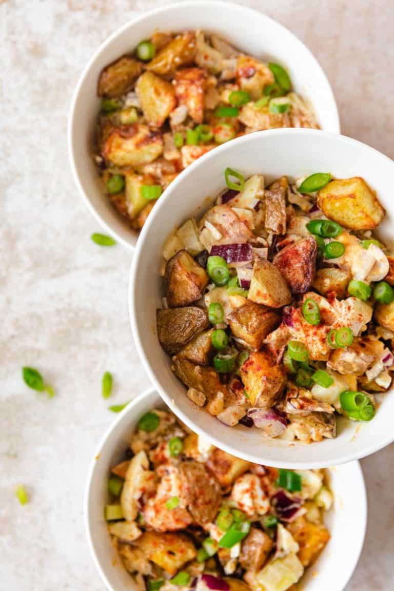 Knapperige nieuwe-aardappelsalade met bacon