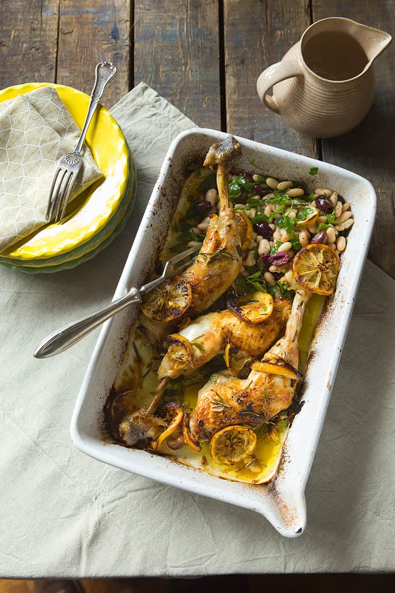 Kip met citroen en rozemarijn