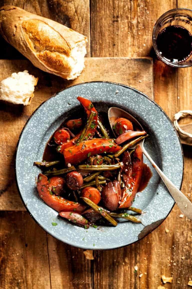 Pompoen bourguignon