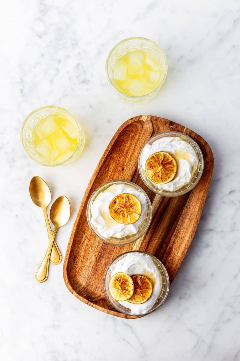 Vegan limoncello mousse