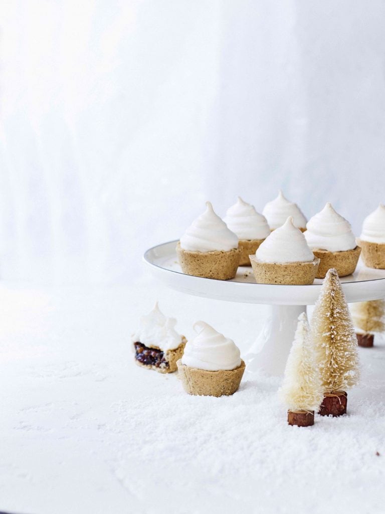 Glutenvrije kersttaartjes met meringue