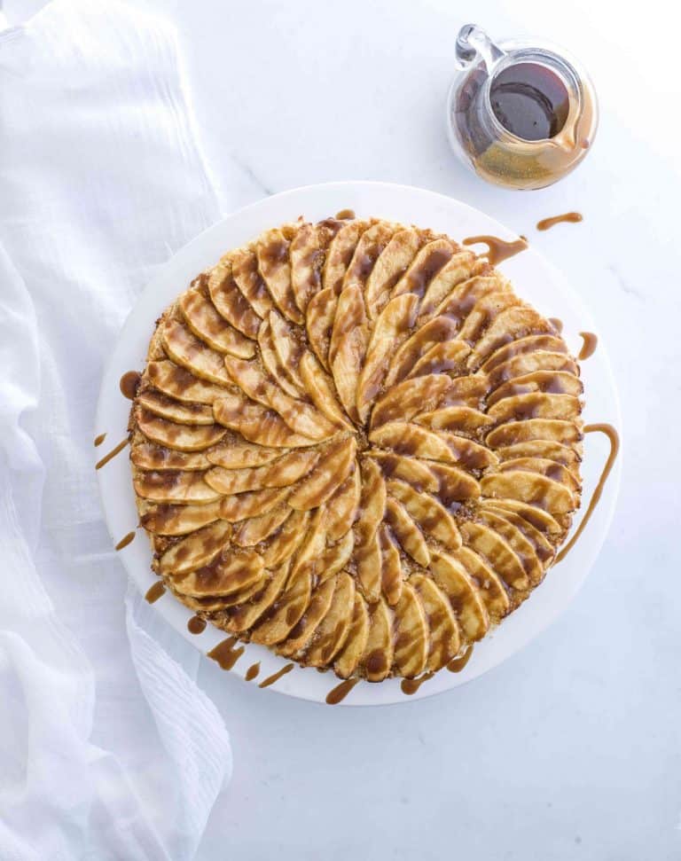 Appeltaart met frangipane en butterscotch