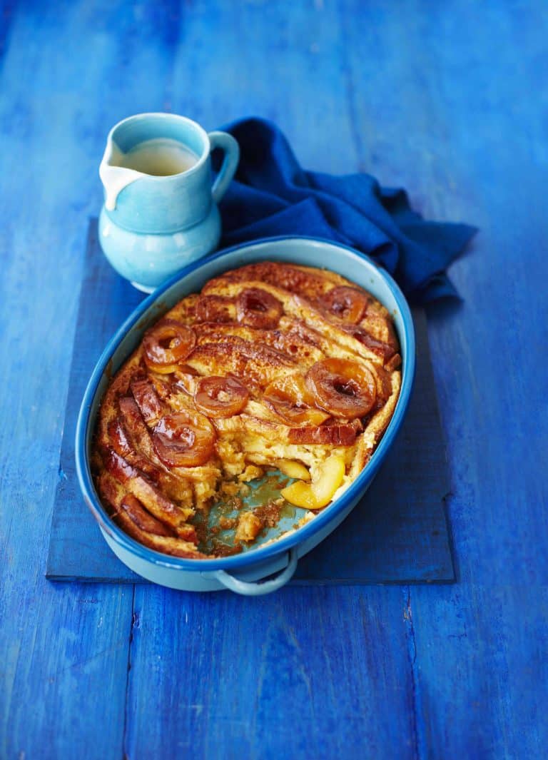 Appel-brioche pudding