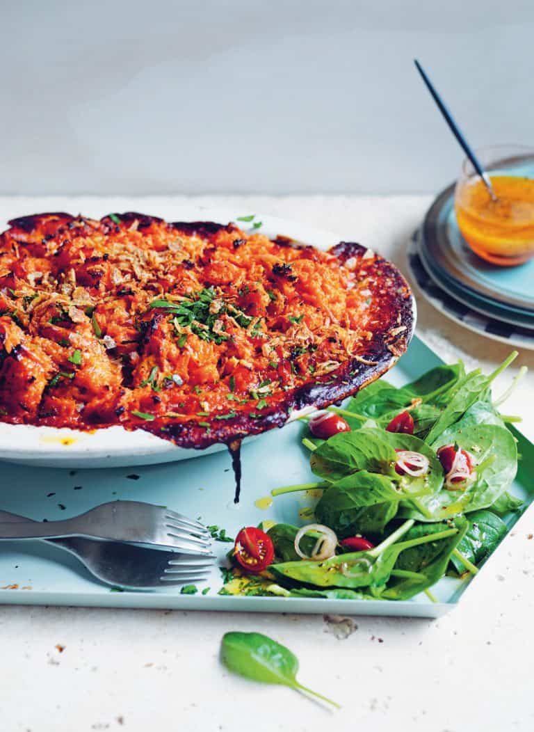 Shepherd's pie met zoete aardappel