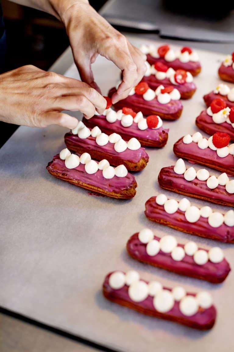 Frambozen-eclairs