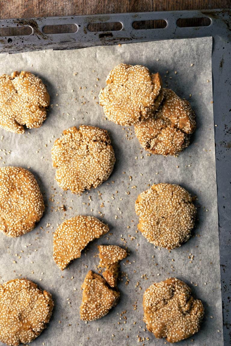 Sesam-wittechocoladekoekjes