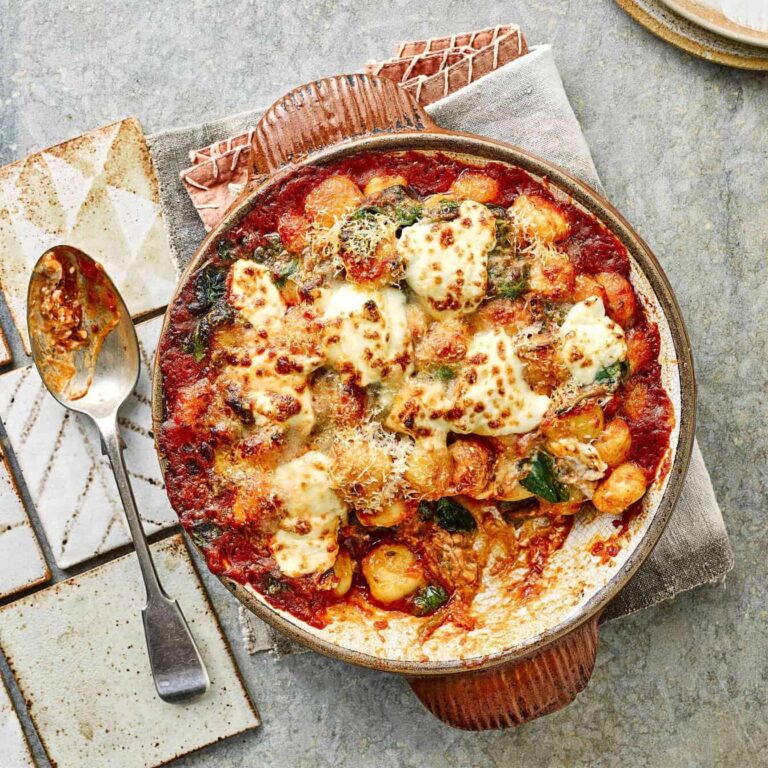 Gnocchi met tomaat, spinazie en mascarpone
