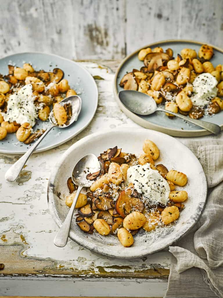 Gnocchi met champignons en parmezaan
